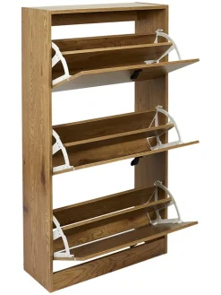 DOCK avenue Garderoben<Schuhschrank in Natur - (B)63 x (H)117 x (T)24 cm