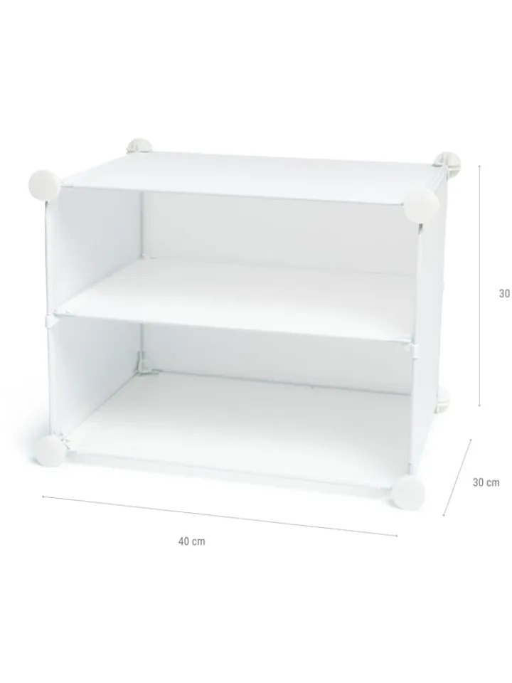 InnovaGoods Garderoben<Schuhschrank in Weiß - (B)84 x (H)160 x (T)32 cm
