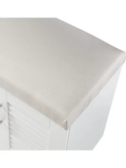en.casa Garderoben<Schuhschrank Løten in Weiß (H)97cm (B)120cm
