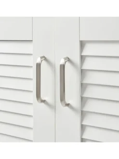 en.casa Garderoben<Schuhschrank Løten in Weiß (H)97cm (B)120cm