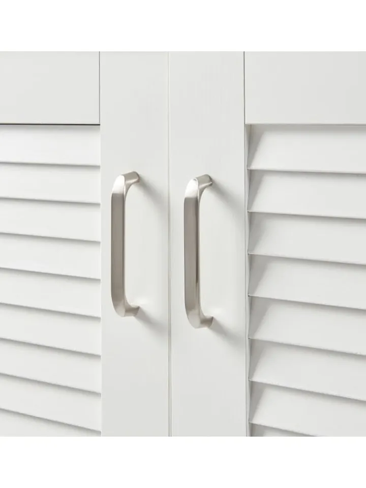 en.casa Garderoben<Schuhschrank Løten in Weiß (H)97cm (B)120cm