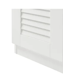 en.casa Garderoben<Schuhschrank Løten in Weiß (H)97cm (B)120cm