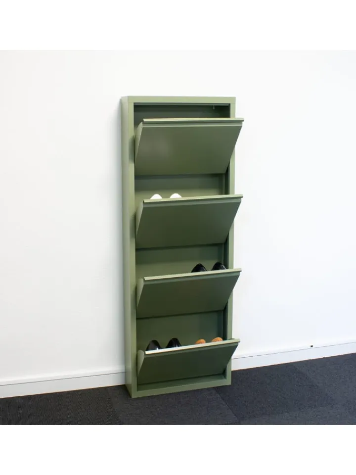 ebuy24 Garderoben<Schuhschrank Pisa 6 Grün 150 x 16 cm