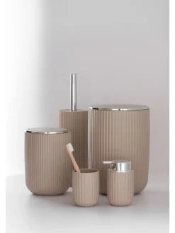 Wenko Mülleimer<Schwingdeckeleimer "Agropoli" in Beige - 5,5 l