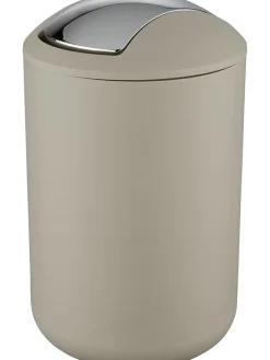 Wenko Mülleimer<Schwingdeckeleimer "Brasil" in Taupe - 6,5 l