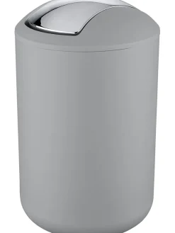 Wenko Mülleimer<Schwingdeckeleimer "Brasil" in Grau - 6,5 l