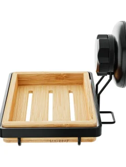 Compactor Badaccessoires<Seifenschale "Spa" in Beige/ Schwarz - (B)14,6 x (H)12,6 x (T)10,5 cm