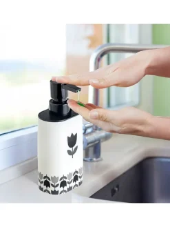 Vigar Badaccessoires<Seifenspender "Tulip" in Schwarz/ Weiß - 340 ml