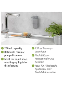 Wenko Badaccessoires<Seifenspender "Woya" in Grau - 250 ml