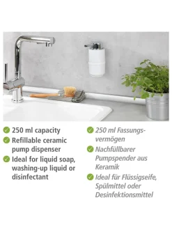 Wenko Badaccessoires<Seifenspender "Woya" in Weiß - 250 ml