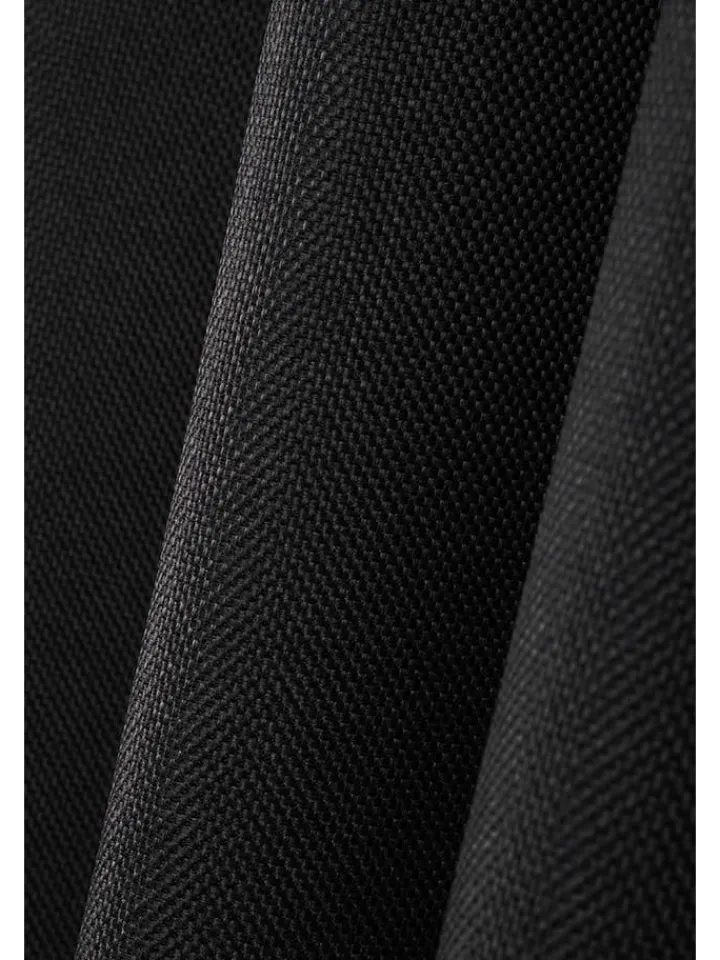 STOF France Gardinen, Jalousien & Rollos<Ösengardine "Copenhague" in Schwarz - (L)260 x (B)140 cm