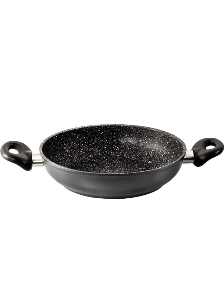 Stoneline Kochgeschirr<Servierpfanne in Schwarz - Ø 28 cm