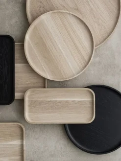 Blomus Aufbewahren & Servieren<Serviertablett "Oku" in Beige - Ø 25 cm