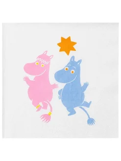 Moomin Tisch- & Küchentextilien<Servietten "Party" in Rosa/ Hellblau - 20 StücK