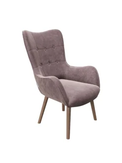 Playboy Sitzmöbel<Sessel "BRIDGET" in Rose Quartz - (B)68 x (H)99 x (T)77 cm