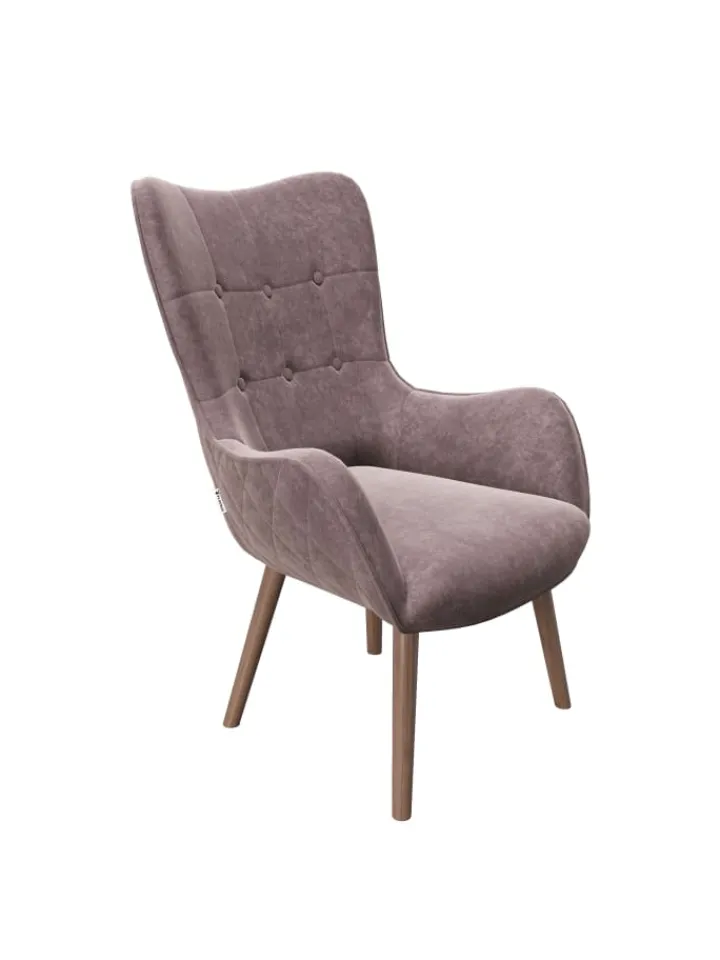 Playboy Sitzmöbel<Sessel "BRIDGET" in Rose Quartz - (B)68 x (H)99 x (T)77 cm