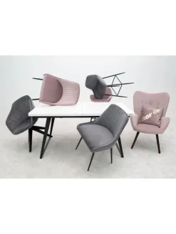 Playboy Sitzmöbel<Sessel "BRIDGET" in Rose Quartz - (B)68 x (H)99 x (T)77 cm