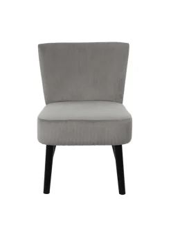 HYGGE Sitzmöbel<Sessel "Giulia" in Grau - (B)55 x (H)76 x (T)63 cm