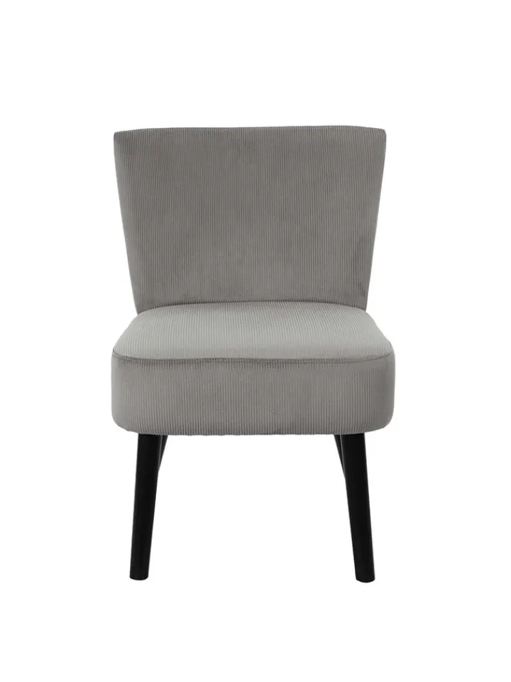 HYGGE Sitzmöbel<Sessel "Giulia" in Grau - (B)55 x (H)76 x (T)63 cm