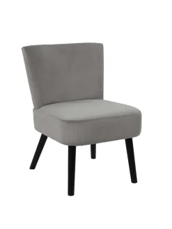 HYGGE Sitzmöbel<Sessel "Giulia" in Grau - (B)55 x (H)76 x (T)63 cm