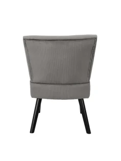 HYGGE Sitzmöbel<Sessel "Giulia" in Grau - (B)55 x (H)76 x (T)63 cm
