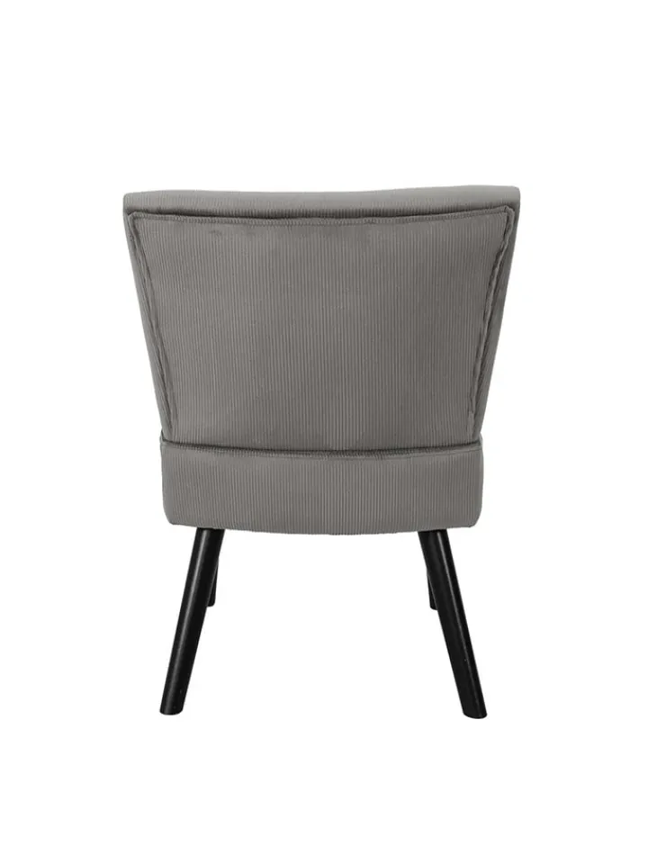HYGGE Sitzmöbel<Sessel "Giulia" in Grau - (B)55 x (H)76 x (T)63 cm