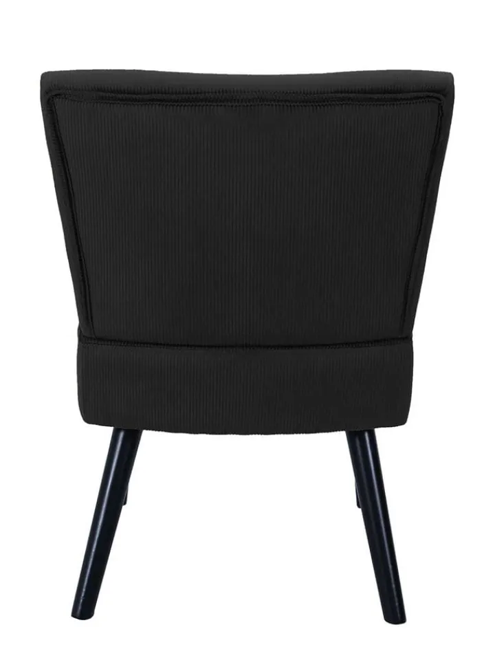 Rétro Chic Sitzmöbel<Sessel in Schwarz - (B)55 x (H)76 x (T)63 cm