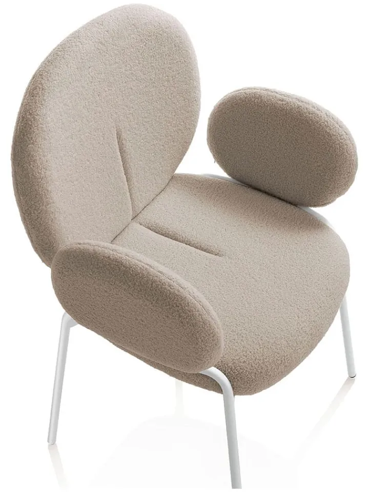 TFT Home Sitzmöbel<Sessel "Pei" in Beige - (B)66 x (H)92 x (T)55 cm