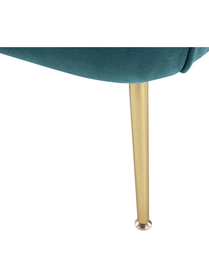 Kayoom Sitzmöbel<Sessel "Poola" in Petrol - (B)67 x (H)78 x (T)76 cm