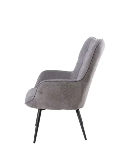 byLiving Sitzmöbel<Sessel UTA in Grau