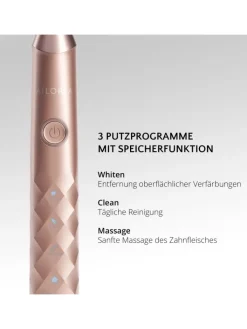 Ailoria Zahn & Mundpflege<SHINE BRIGHT USB-Schallzahnbürste in roségold