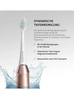 Ailoria Zahn & Mundpflege<SHINE BRIGHT USB-Schallzahnbürste in roségold