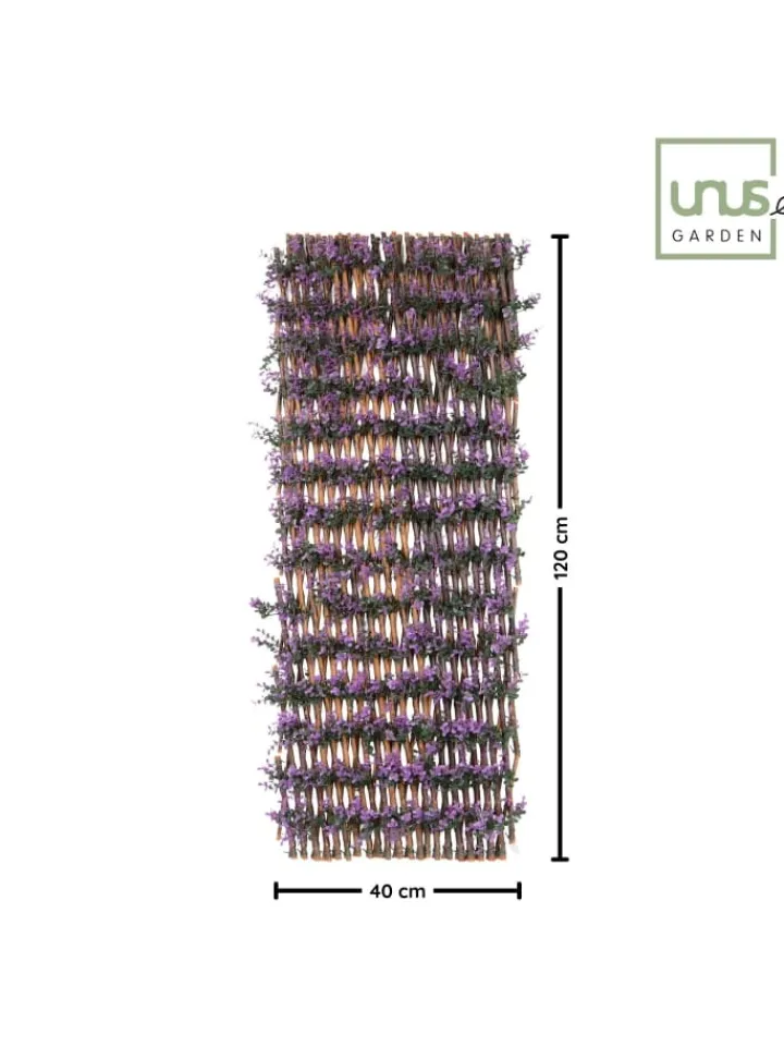 UNUS Pflanzen & Zubehör<Sichtschutz aus Weide mit Blättern verschiedene Farben in Lila