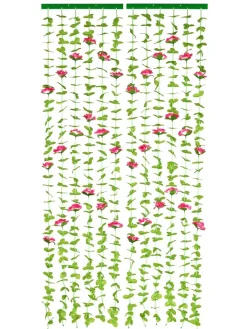 Maximex Weitere Haushaltshelfer<Sichtschutz-Vorhang in Grün/ Rosa - (L)190 x (B)90 cm
