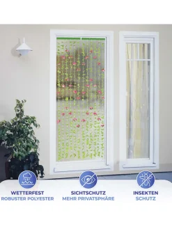 Maximex Weitere Haushaltshelfer<Sichtschutz-Vorhang in Grün/ Rosa - (L)190 x (B)90 cm