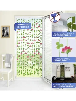 Maximex Weitere Haushaltshelfer<Sichtschutz-Vorhang in Grün/ Rosa - (L)190 x (B)90 cm
