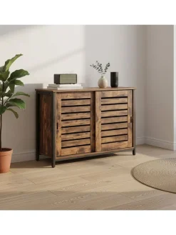 Songmics Regale & Schränke<Sideboard in Braun - (B)100 x (H)70 x (T)35 cm