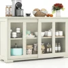 COSTWAY Regale & Schränke<Sideboard in Creme