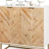 COSTWAY Regale & Schränke<Sideboard mit 2 Türen 80 x 40 x 80 cm in Weiß