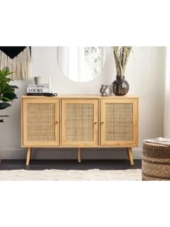 Beliani Regale & Schränke<Sideboard PEROTE in Braun/Gold - (W) 120 x (H) 71 x (L) 40 cm