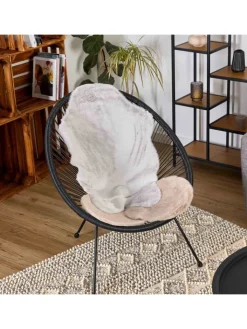 Astra Lammfelle & Co<Sitzfell ELDA 1 in Silber