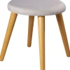 Echtwerk Sitzmöbel<Sitzhocker "Skandi" in Grau - (H)42 x Ø 40 cm