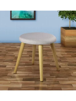 Echtwerk Sitzmöbel<Sitzhocker "Skandi" in Grau - (H)42 x Ø 40 cm