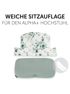 Hauck Babymöbel<Sitzkissen / Hochstuhlauflage für Alpha Hochstuhl in gruen,bunt