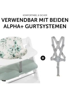 Hauck Babymöbel<Sitzkissen / Hochstuhlauflage für Alpha Hochstuhl in gruen,bunt