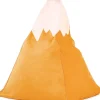 The Wild Hug Kindermöbel|Sitzmöbel<Sitzsack "Mountain" in Orange/ Weiß - (B)50 x (H)60 x (T)50 cm