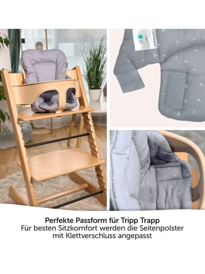 LaLoona Babymöbel<Sitzverkleinerer für Stokke Tripp Trapp Hochstuhl in grau