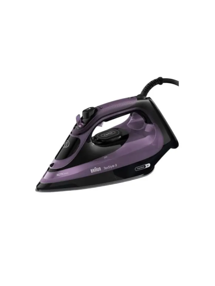 Braun Bügeleisen<SI9661VI TexStyle 9 Dampfbügeleisen in Schwarz