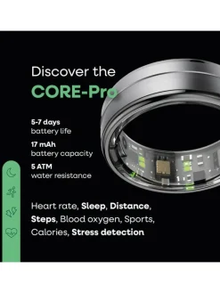 Nolatr Technik|Pflege & Gesundheit<Smart-Ring "Core Pro" in Silber