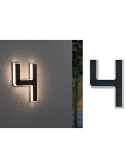paulmann Außenleuchten<Solar LED Hausnummernleuchte Nummer 4